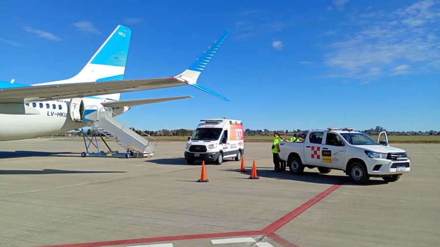 La terminal activ&oacute; con &eacute;xito el protocolo de emergencia para asistir a un pasajero en vuelo.