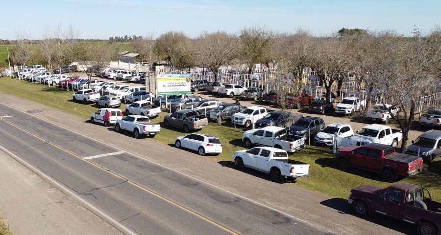 Una vista desde el drone de las instalaciones de la feria de Emilia. (FOTO CGL)
