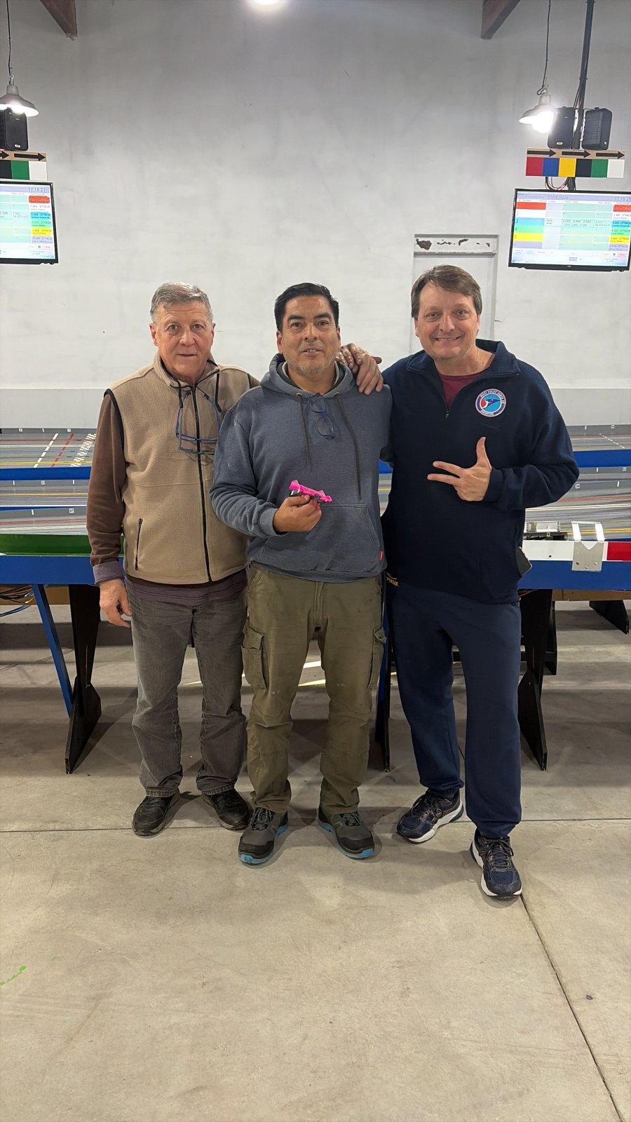 <b>Podio:</b> 2) Oscar Di Falcis (Arrecifes), 1) Ricardo Gim&eacute;nez (Pergamino) y 3) Gustavo Scanarotti (Santa Fe).