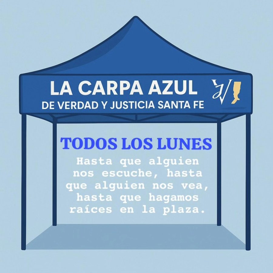 La caarpa azul de Verdad y Justicia.