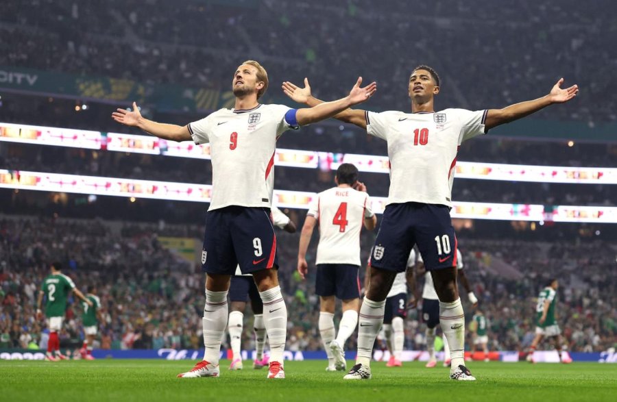 Harry Kane y Jude Bellingham los goleadores de Inglaterra en el 3-2 ante M&eacute;xico.