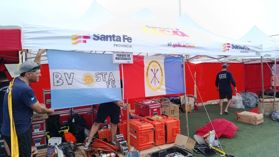 El arribo del contingente santafesino ocurri&oacute; a las 2 AM.