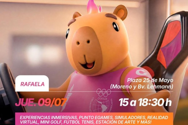 Rafaela vivir&aacute; la pasi&oacute;n de los Juegos Suramericanos con un tour interactivo en la Plaza 25 de Mayo