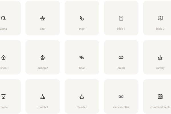 Lanzan una biblioteca gratuita de iconos cristianos dise&ntilde;ados a mano para Internet