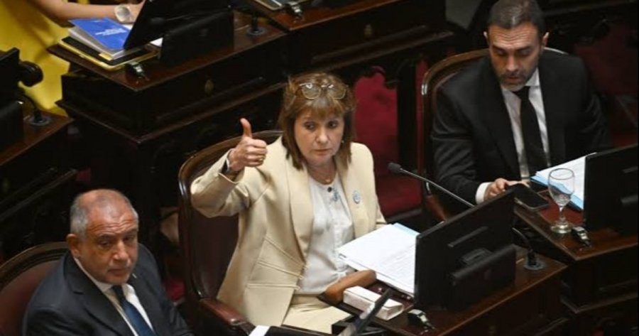 AGENDA LEGISLATIVA. Patricia Bullrich en la &uacute;ltima sesi&oacute;n que se cay&oacute; por falta de qu&oacute;rum.