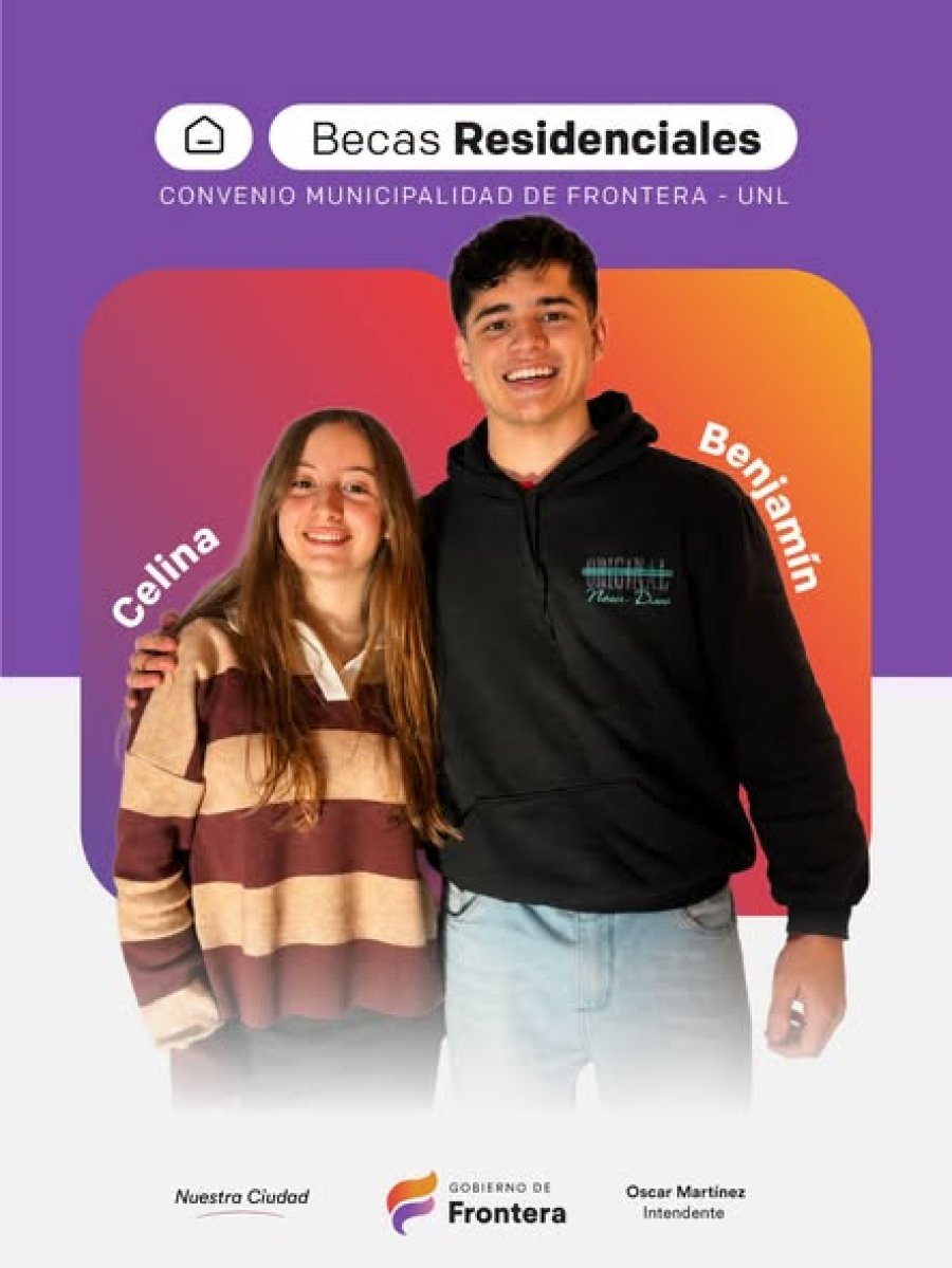 Los j&oacute;venes beneficiarios de las becas.