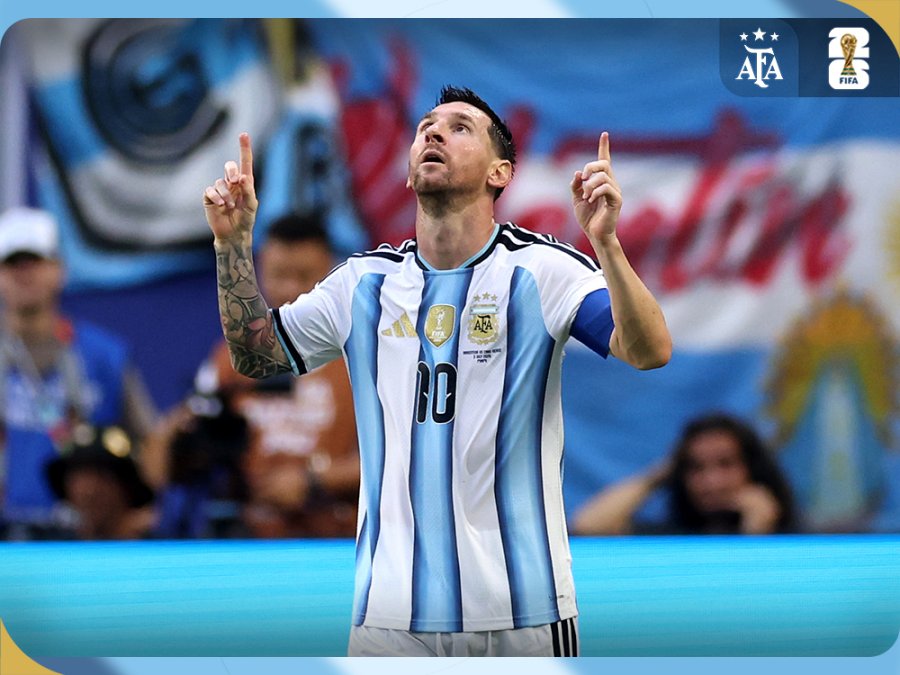 Messi, la s&uacute;per estrella del f&uacute;tbol mundial, con la camiseta de la Selecci&oacute;n argentina.