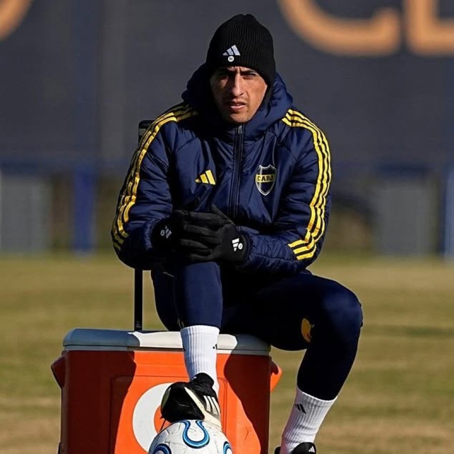 ESPERANZA EN EL ATAQUE. Miguel Merentiel, uno de los delanteros de Boca.