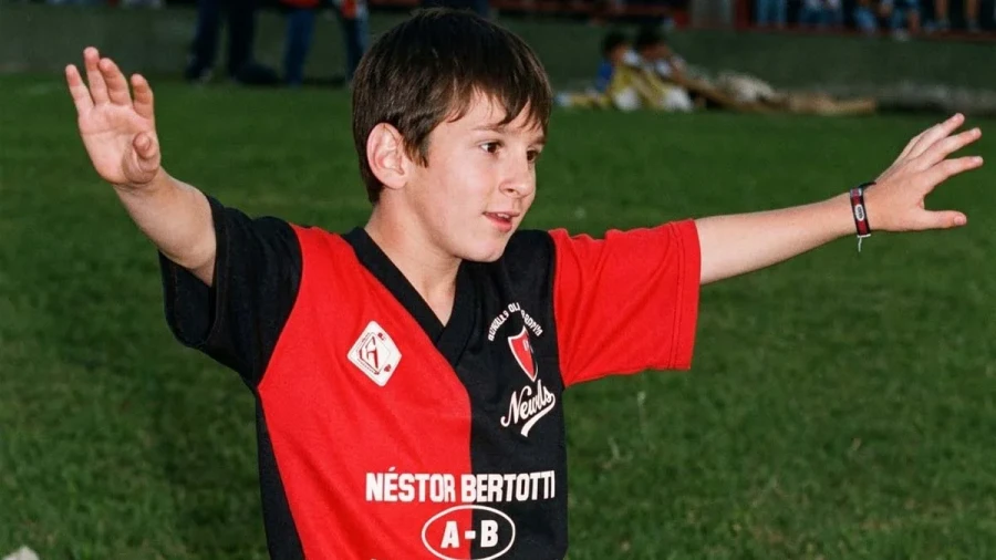 Leonel Messi, a los 12 años en el torneo El Argentinito.