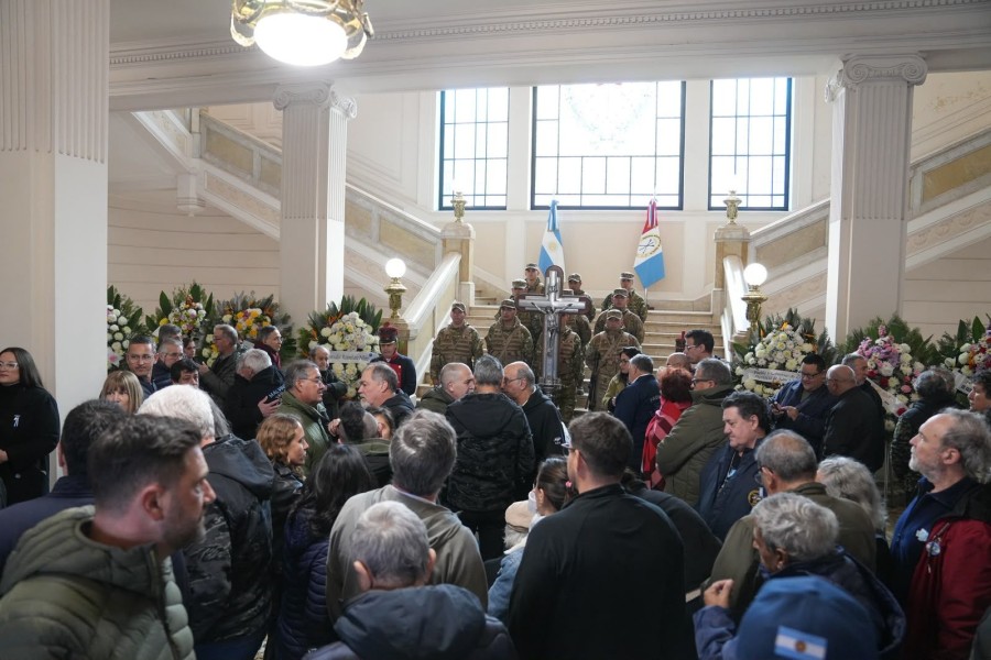 El velatorio se realizó en la Sede del Gobierno, en la ciudad de Rosario.
