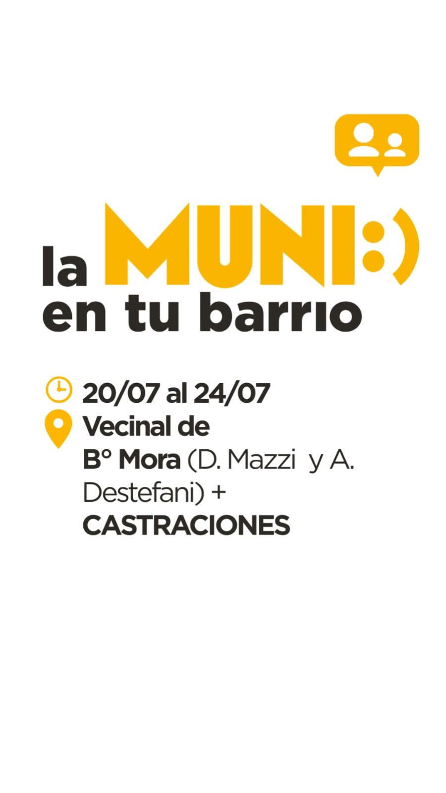 SERVICIOS. Tiene como objetivo acercar la atenci&oacute;n del municipio a cada rinc&oacute;n de Rafaela.