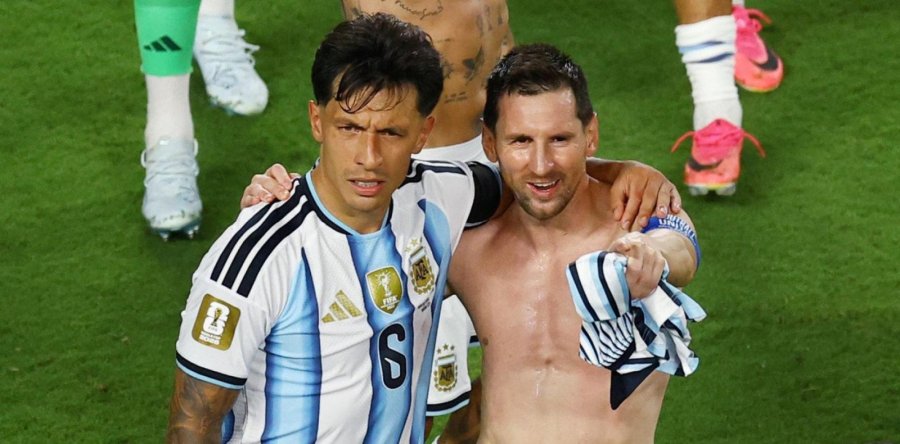 LISANDRO MART&Iacute;NEZ Y LIONEL MESSI