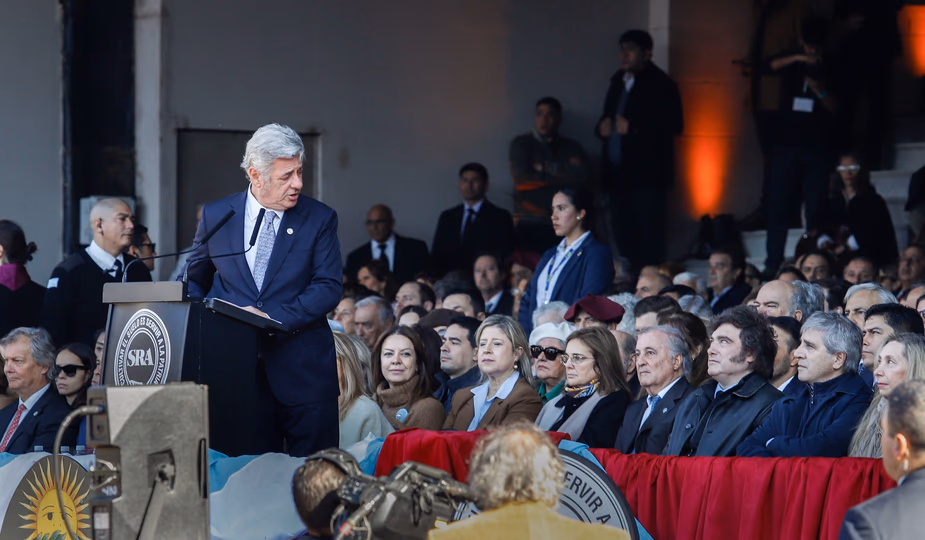 Nicol&aacute;s Pino, presidente de la Sociedad Rural Argentina (SRA).