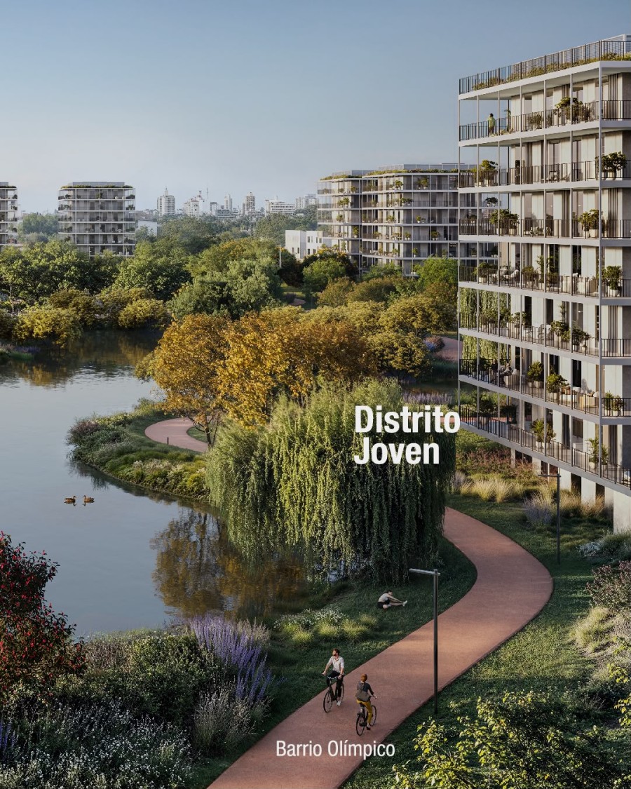 Render del proyecto urbano que est&aacute; en plena construcci&oacute;n al oeste de la Ruta 34, en el barrio Malvinas Argentinas.