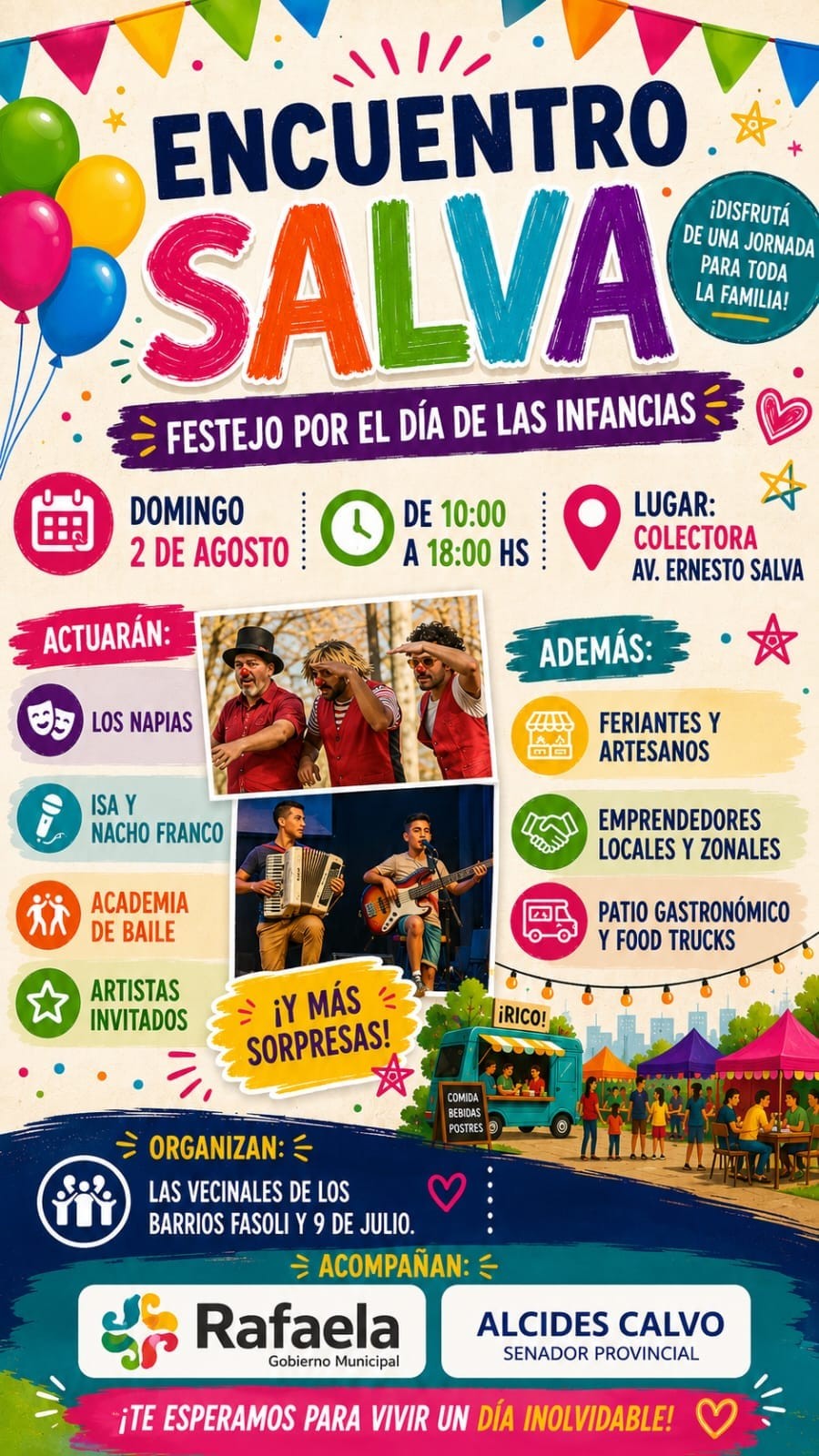 La colectora de avenida Ernesto Salva ser&aacute; el escenario de Encuentro Salva.